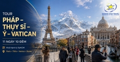 Tour Pháp – Thụy Sĩ – Ý – Vatican 11N10Đ: Paris – Titlis – Venice – Rome