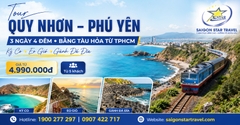 Tour Quy Nhơn Phú Yên 3 Ngày 4 Đêm Bằng Tàu Hỏa Từ TpHCM