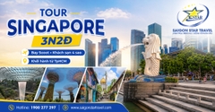 Tour Singapore 3 Ngày 2 Đêm Từ TpHCM: Bay Scoot Air, Khách Sạn 4 Sao Trung Tâm