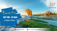 Tour Thầy Thím Cổ Thạch 3 Ngày 2 Đêm | Biển Hoang Sơ - Bãi Đá 7 Màu