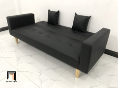 I4 Set ghế sofa giường gấp gọn 2m GBL2 da Pu màu đen giá rẻ