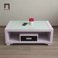 E2 Bàn sofa gia đình nhỏ 1m BTPK81 Sherman mặt kính cường lực