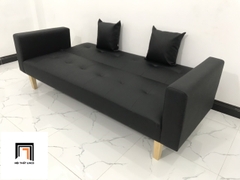I4 Set ghế sofa giường gấp gọn 2m SFGTV da Pu màu đen giá rẻ