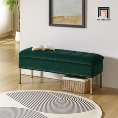 T3 Sofa bench SB8 Arlo 1m2 tông vàng sang trọng, hiện đại