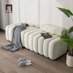 U3 Ghế sofa đôn SB13 Ozora bọc vải nhung mềm mại, êm ái