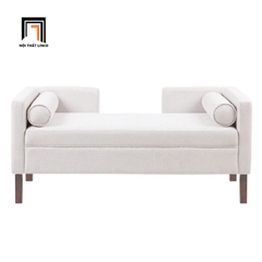 M1 Sofa băng chờ SB33 Hon nỉ cao cấp tông xám trắng hiện đại