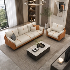C2 Ghế sofa văn phòng KT183 Shawee bọc da sang trọng
