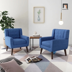 F3 Ghế sofa đơn gia đình vải nỉ DT96 Uixe màu xanh dương