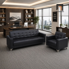 F1 Bộ ghế sofa văn phòng làm việc KT76 Custer da Pu đẹp giá rẻ