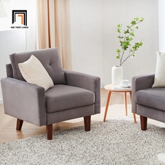 S2 Ghế sofa đơn nhỏ gọn cho văn phòng DT8 Brook vải nhung nỉ