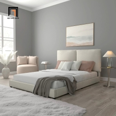 I2 Giường bọc nỉ cho phòng ngủ chung cư GN7 Arden 1m6 giá rẻ