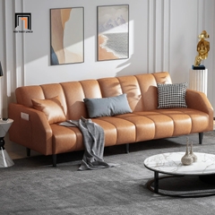 C5 Ghế sofa giường cao cấp GB98 Fabry 2m da giả cho văn phòng