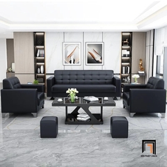 F1 Bộ ghế sofa văn phòng làm việc KT76 Custer da simili đẹp giá rẻ