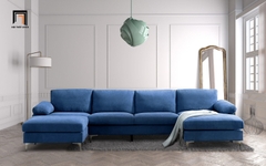 W3 Bộ ghế sofa góc chữ U giá rẻ GT64 Denavy 3m2 x 1m4 gia đình