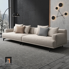A1 Ghế sofa băng hiện đại 2m4 BT64 Orren màu kem vải nỉ mềm