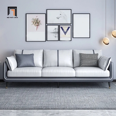 D1 Ghế sofa băng sang trọng BT188 Sken 2m1 phối màu da giả