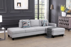 D4 Ghế sofa góc hiện đại GT98 Lasharon 2m75 x 1m5 cho chung cư