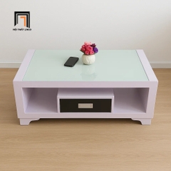 E2 Bàn sofa gia đình nhỏ 1m BTPK81 Sherman mặt kính cường lực