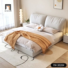 H2 Giường ngủ da công nghiệp GN84 Clonale xám trắng cao cấp