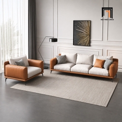 B5 Set ghế sofa gia đình xinh xắn KT36 Modela phối màu da vải