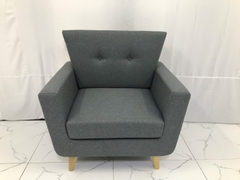 N1 Ghế sofa đơn gia đình 1 chỗ ngồi NS03 màu xám lông chuột