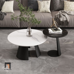 D1 Cặp bàn sofa mặt đá xinh xắn BSF44 Cuty trang trí tiệm shop