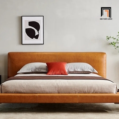 Giường ngủ bọc da giả GN30 Gloom 1m6 x 2m màu da bò