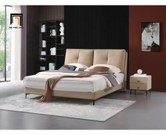 Giường ngủ da công nghiệp GN72 Felip 1m6 x 2m sang trọng