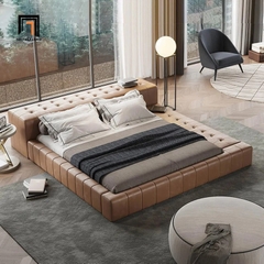 Giường ngủ 1m8-2m cho không gian lớn GN59 Adeline da giả