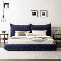Giường ngủ cao cấp GN42 Tory màu xanh dương đậm