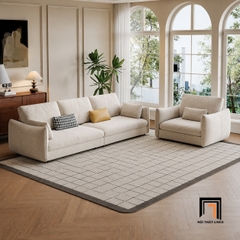 Bộ 2 ghế sofa phòng khách gia đình KT150 Lacon xám trắng giá rẻ
