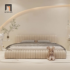 Giường bọc nệm cho phòng ngủ lớn GN56 Isley sang trọng