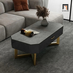 P2 Bàn sofa dài 1m mặt đá lục giác BSF42 Khame hộc kéo nhỏ xinh