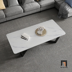 O2 Bàn sofa mặt đá trắng BSF24 Sumee 1m x 50 phòng khách chung cư