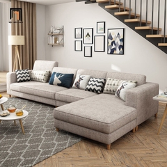 B1 Sofa góc L phòng khách sang trọng GT161 Charles 3m x 1m6 bọc vải