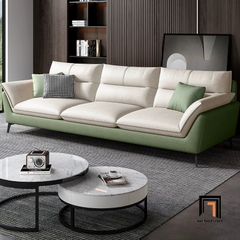 B1 Ghế sofa văng dài BHQ3 Kaoma 2m15 phối màu da cao cấp