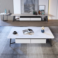 G1 Bàn sofa phòng khách hiện đại 1m1 x 55 BSF8 Camis mặt đá đẹp