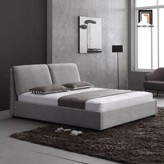 Giường ngủ bọc vải GN31 Beacon màu xám ghi sang trọng