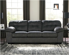 D5 Ghế sofa băng da công nghiệp màu đen BT31 Barrus 2m sang trọng