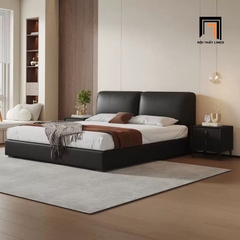 F1 Giường ngủ căn hộ chung cư GN98 Fiskes da công nghiệp đen