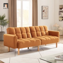 G3 Ghế sofa giường đa năng GB43 Teplyn 1m9 vải nỉ màu cam xinh xắn
