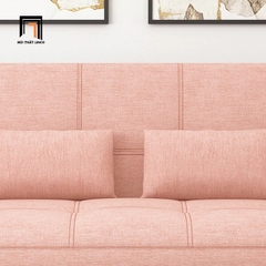 F2 Sofa giường xinh xắn màu hồng phấn GB59 Sheridan 1m9 vải nỉ mềm