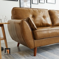 K1 Bộ ghế sofa văn phòng xanh đậm KT109 Rothry da công nghiệp