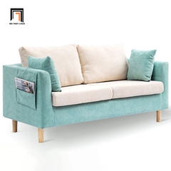 G1 Bộ ghế sofa phối màu nỉ đẹp KT81 Kiddy cho phòng khách nhỏ