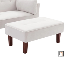 I2 Bộ ghế sofa giường đa năng GB53 Armisen 2m kèm đôn nhỏ vải nhung