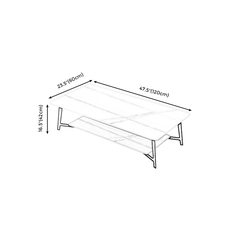 N2 Bàn sofa mặt đá chữ nhật hiện đại BSF4 Lenge 1m1 x 55 sang trọng