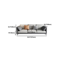 E1 Ghế sofa văng chờ BT297 Lesca dài 2m15 phối màu da giả xám