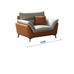 B1 Ghế sofa văng dài BHQ3 Kaoma 2m15 phối màu da cao cấp