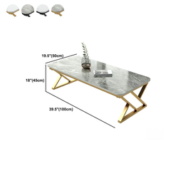 I3 Bàn sofa mặt đá ceramic 1m BSF49 Tookman khung chân đẹp
