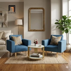 I1 Ghế sofa đơn văn phòng DL4 GBL2 nhỏ gọn màu xanh dương